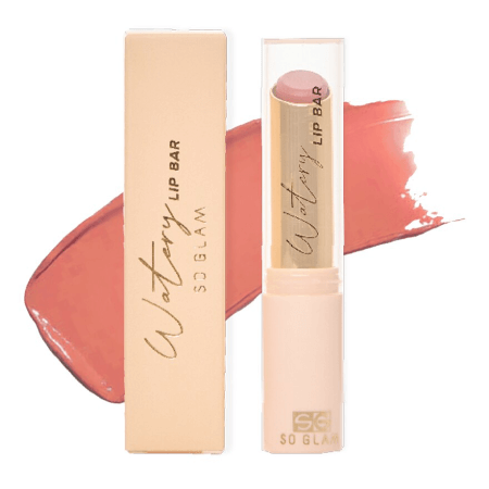 WATERY LIP BAR,ลิปสติกเนื้อกลอสฉ่ำแบบแท่ง, So Glam Watery Lip Bar,So Glam,ไฮยาลิปบาร์soglam